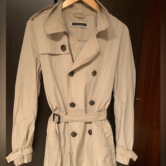 David Naman Men’s lightweight trench coat - Picture 1 of 5